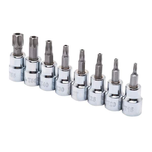 HUSKY TAMPRPRF TORX 8PC BIT SCKT SET (HTPTXBS8PCSR) HUSKY TAMPRPRF TORX 8PC BIT SCKT SET (HTPTXBS8PCSR)
